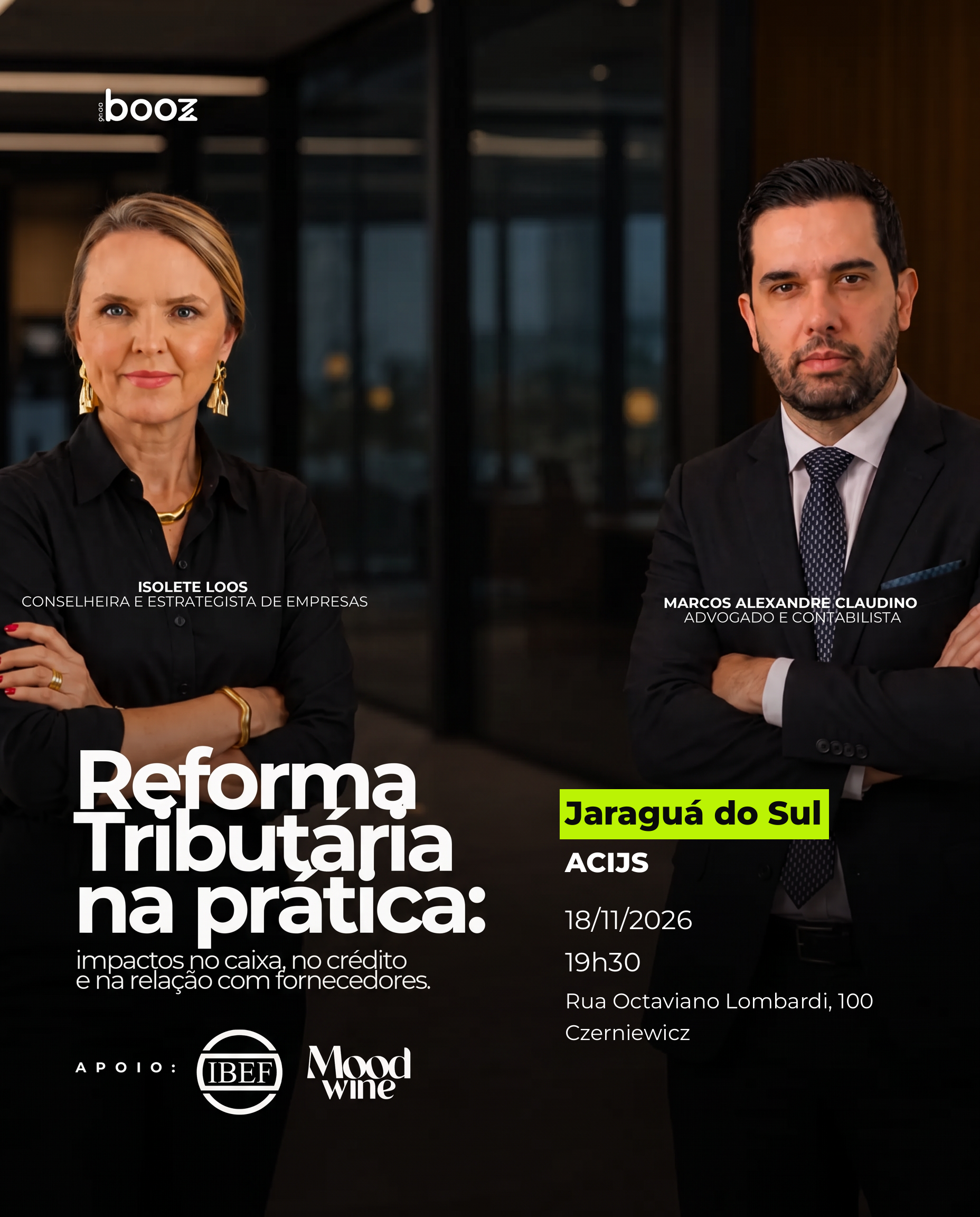 Reforma Tributária na prática em Jaraguá do Sul — Isolete Loos e Marcos Alexandre Claudino